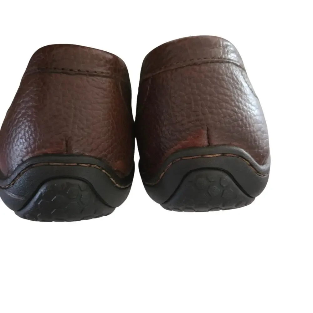 Born BOC Merton Dark Brown French Roast Leather Comfort Loafers Sz 13 Men's